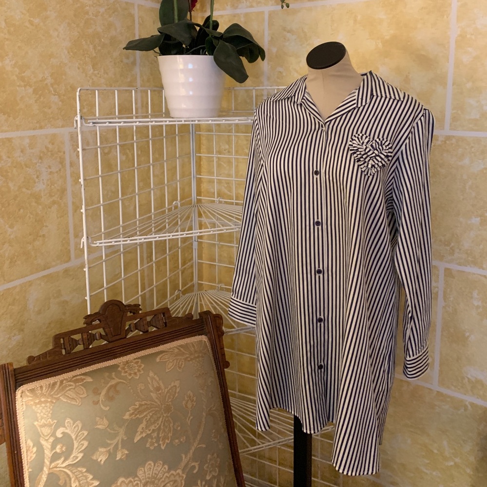 Kate Spade Striped Pajama Shirt